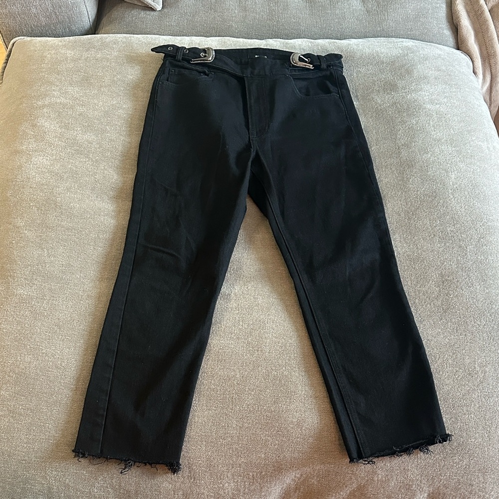 GRLFRND Jet Black Straight Leg Jeans
